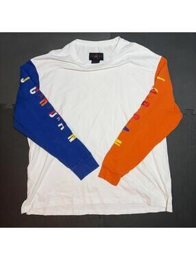Jordan Jumpman Classics Shirt Mens Size XL White Nike Air Long Sleeve Spellout